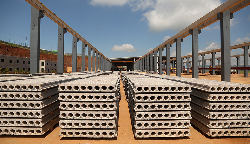 Some of the products of Millennial Construction at the companyu2019s plant in Masaka, Kicukiro. The firm, which is involved in precast technology, was one of the top investors in 2018. Rwanda registered a record $2.006 billion in investments last year. Sam Ngendahimana.