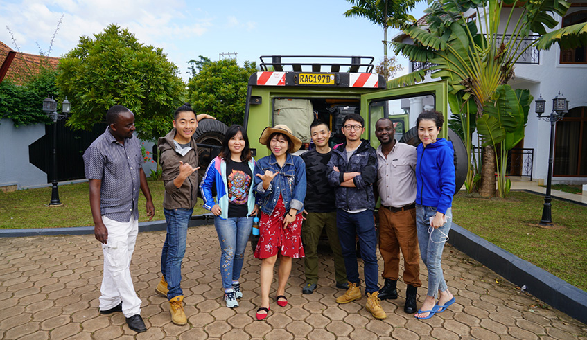 Chinese photographers in Rwanda for the contest (Courtesy)