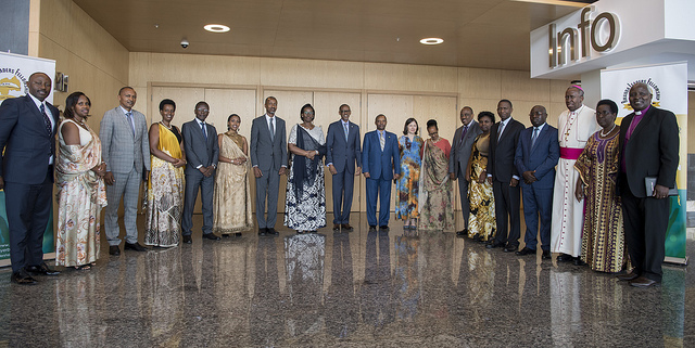 President Kagame and the First Lady yesterday attended the annual National Prayer Breakfast.