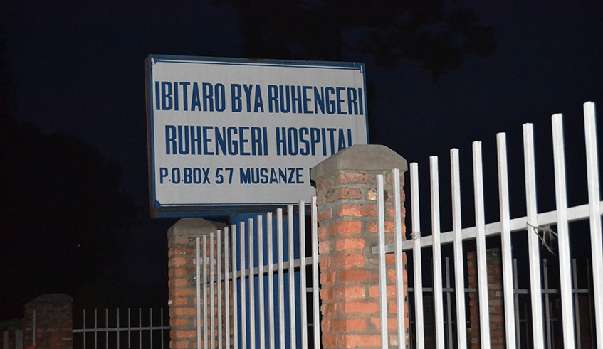 The vehicle belonged to Ruhengeri Hospital in Musanze District. Regis Umurengezi.