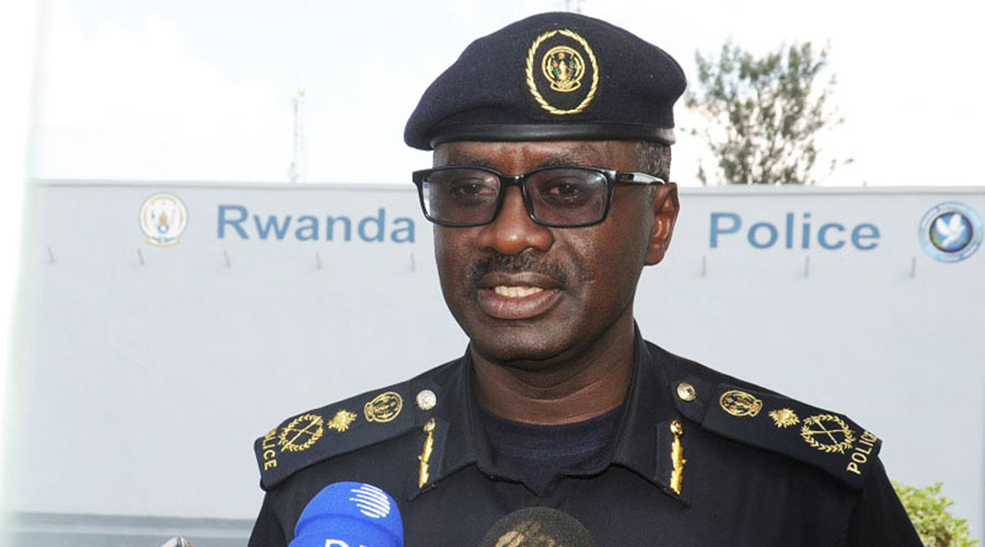 Rwanda National Police spokesperson CP John Bosco Kabera speaks to journalists. / Sam Ngendahimana