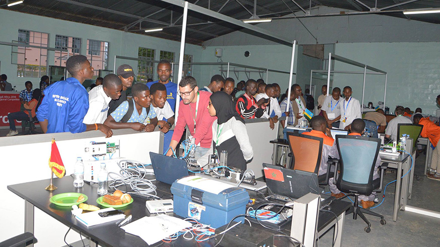 TVET students in a workshop at the Integrated Polytechnic Regional College (IPRC)-Kigali. Net photos.