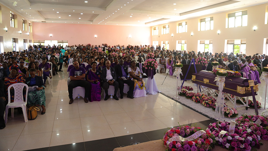 Thousands of mourners turned up for the burial of Alexia Uwera Mupende who was laid to rest yesterday. Emmanuel Kwizera