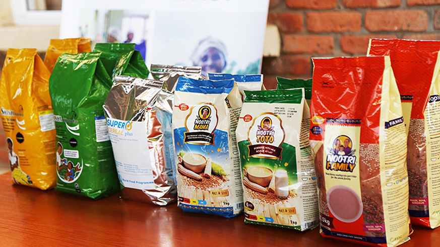 Some of the projects of  Africa Improved Foods, one of firms. It produces nutritious foods for different groups  of people in Rwanda  and across the region. Net.