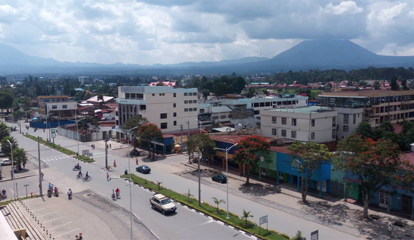 Musanze city in Northern Province one of the six secondary cities.  The government plans to move some administrative institutions to secondary cities in order to help spur their socio-economic development. File.