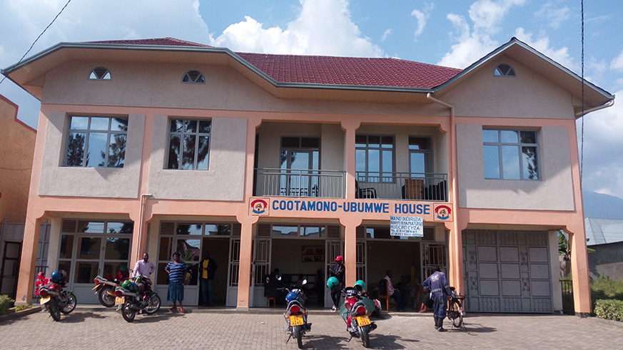 The commercial complex built by the Musanze motorcyclists cooperative. Regis Umurengezi