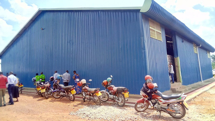 A maize grain storage facility in Kayonza District. Photos by Michel Nkurunziza.