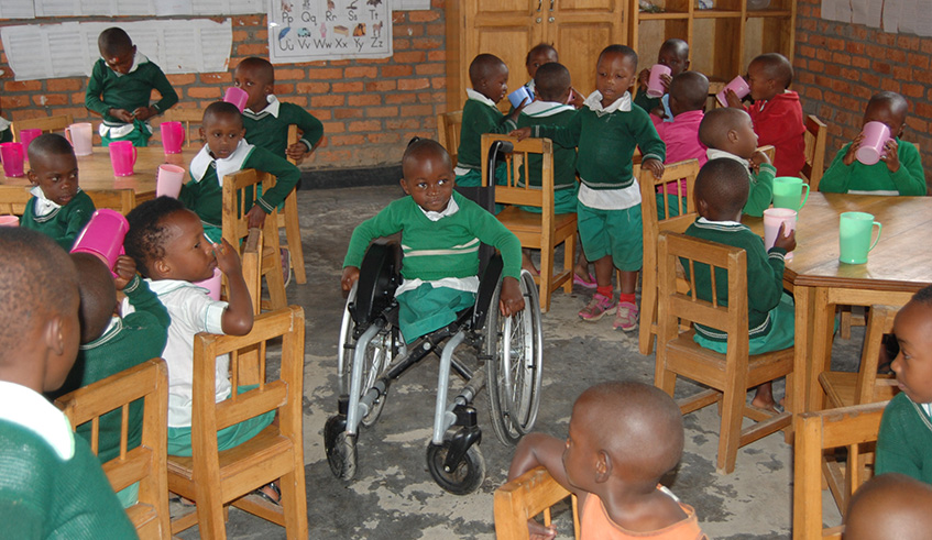 Children with physical impairments sometimes face stigma in society. Frederic Byumvuhore.