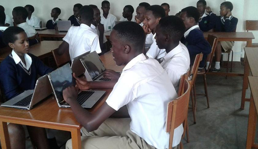 Students during a lesson at Lycu00e9e de Kigali last year. File