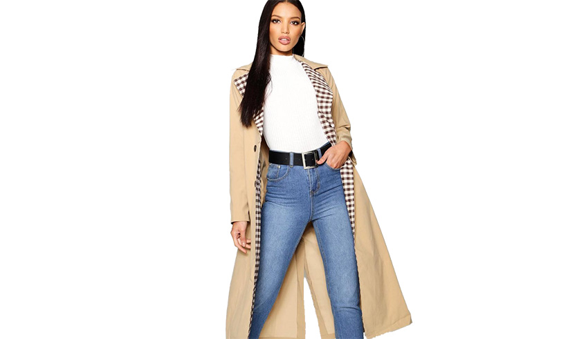 The trench coat does not go out of style. Net photo 