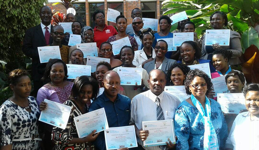 NGM officials during a training on Tranformative Leadership