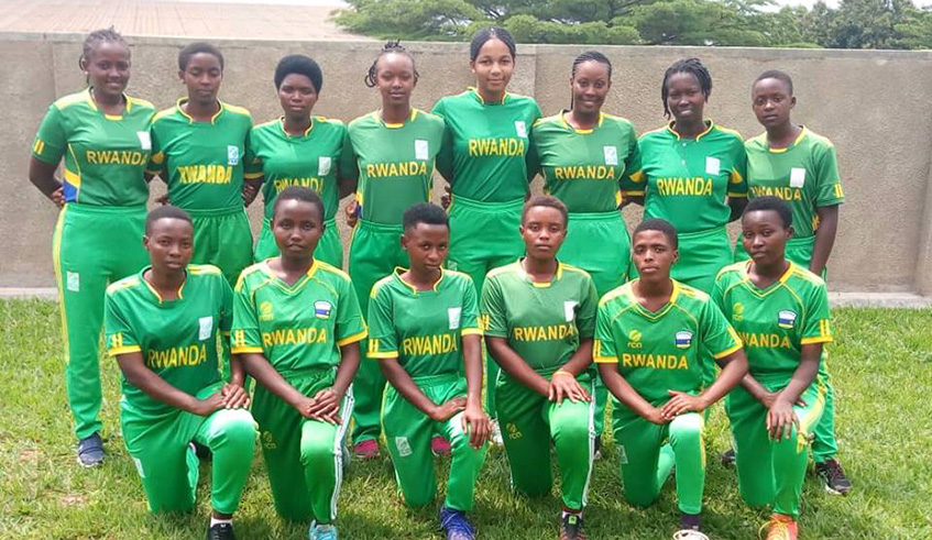 The national ladies cricket team. Jejje Muhinde.