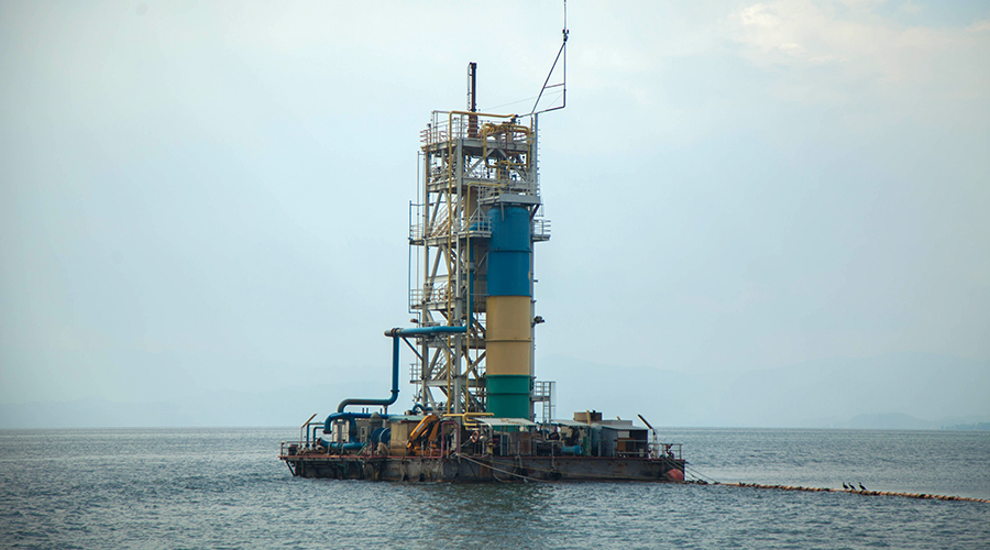 A methane gas plant in Lake Kivu. / Nadege Imbabazi