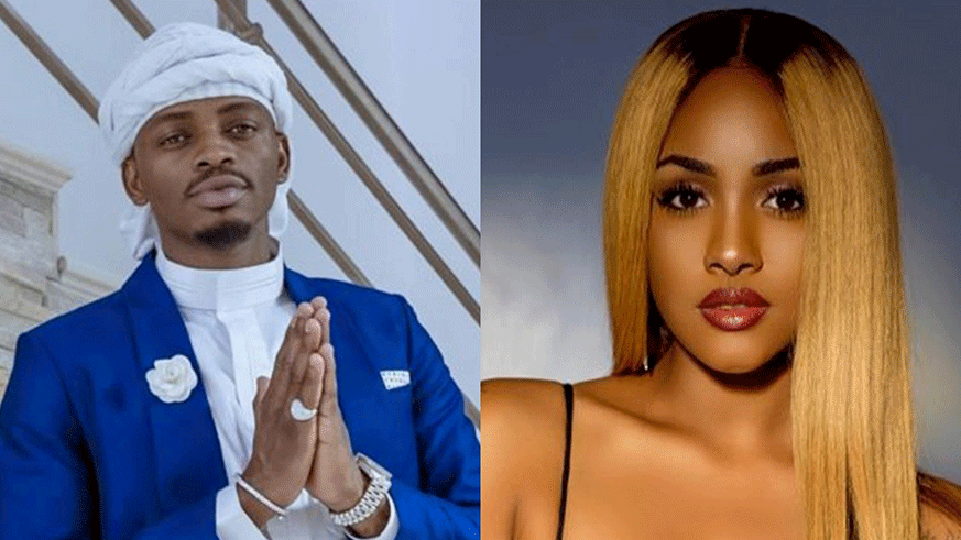 Tanzanian musician Diamond Platnumz with his Kenyan girlfriend Tanasha Donna. Net.