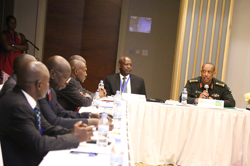 General Patrick Nyamvumba, the Chief of Defence Staff of Rwanda Defence Force opened the meeting officially.