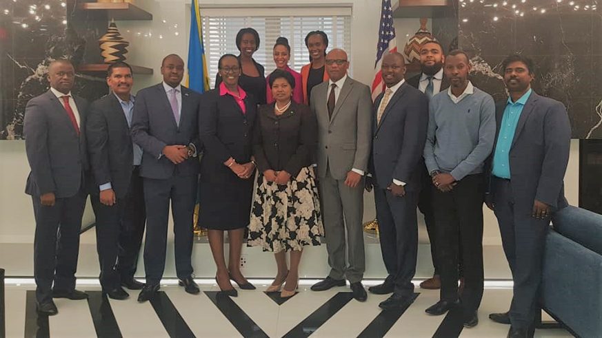 First Lady Jeannette Kagame  at the Rwandan Embassyu2019s new offices in Washington,D.C, US. Courtesy.