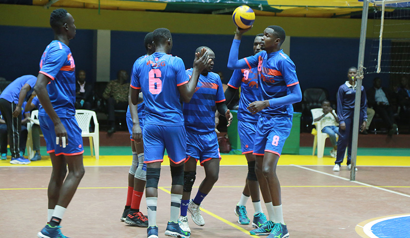REG Volleyball players during a past match. Sam Ngendahimana.