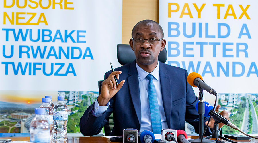 RRA Commissioner General Pascal Ruganintwali confirmed that the body collected Rwf666 billion from tax and non-tax revenues in the period of July-Dec 2018. / Emmanuel Kwizera