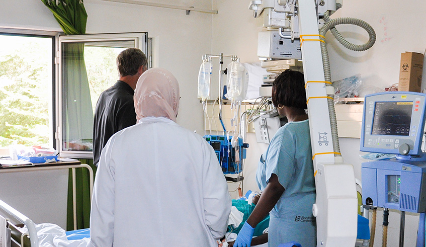 Medical staff at an hospital in Kigali. Net photo.