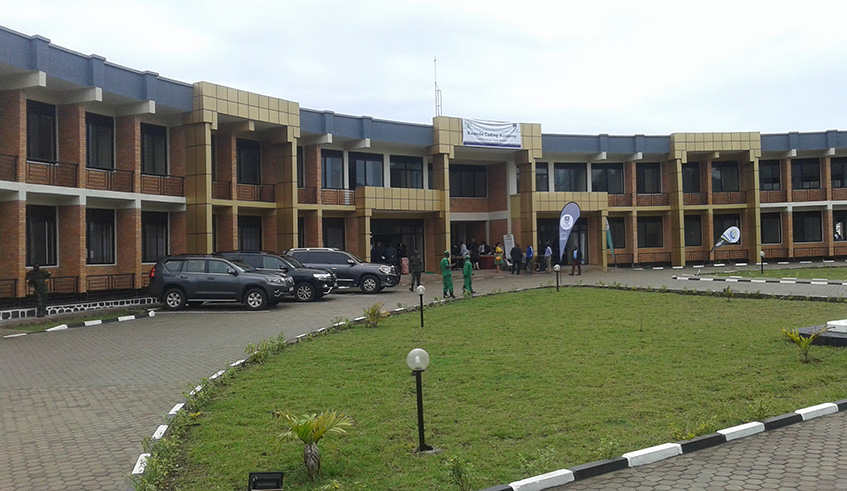 The main building of the Nyabihu TVET and Rwanda Coding Academy that was innaugurated on Friday. Government plans to roll out a coding school in every province. Ru00e9gis Umurengezi.