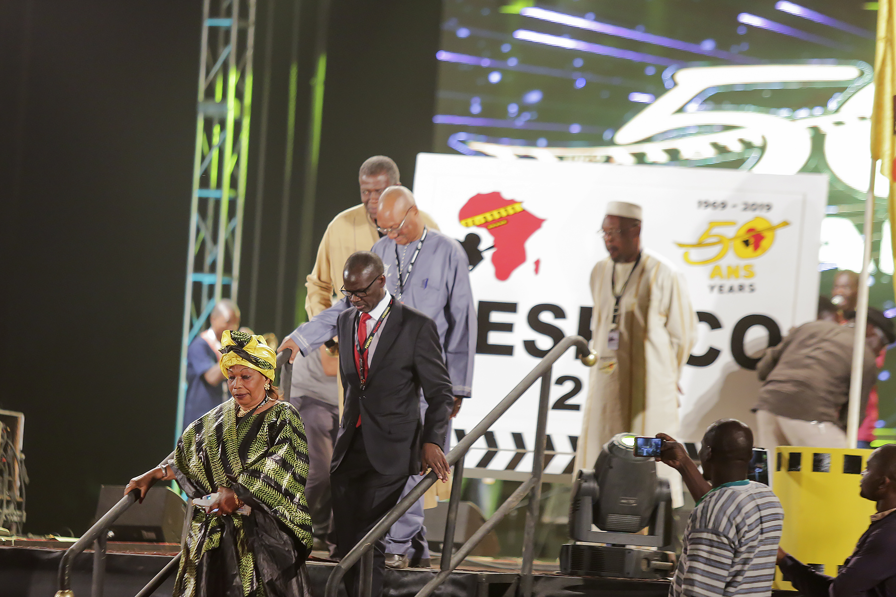At the opening of the historic Fespaco 2019, Urukerereza, Rwandan national ballet, performed before thousands of guests at the colourful Pan-African festival. Courtesy photos.
