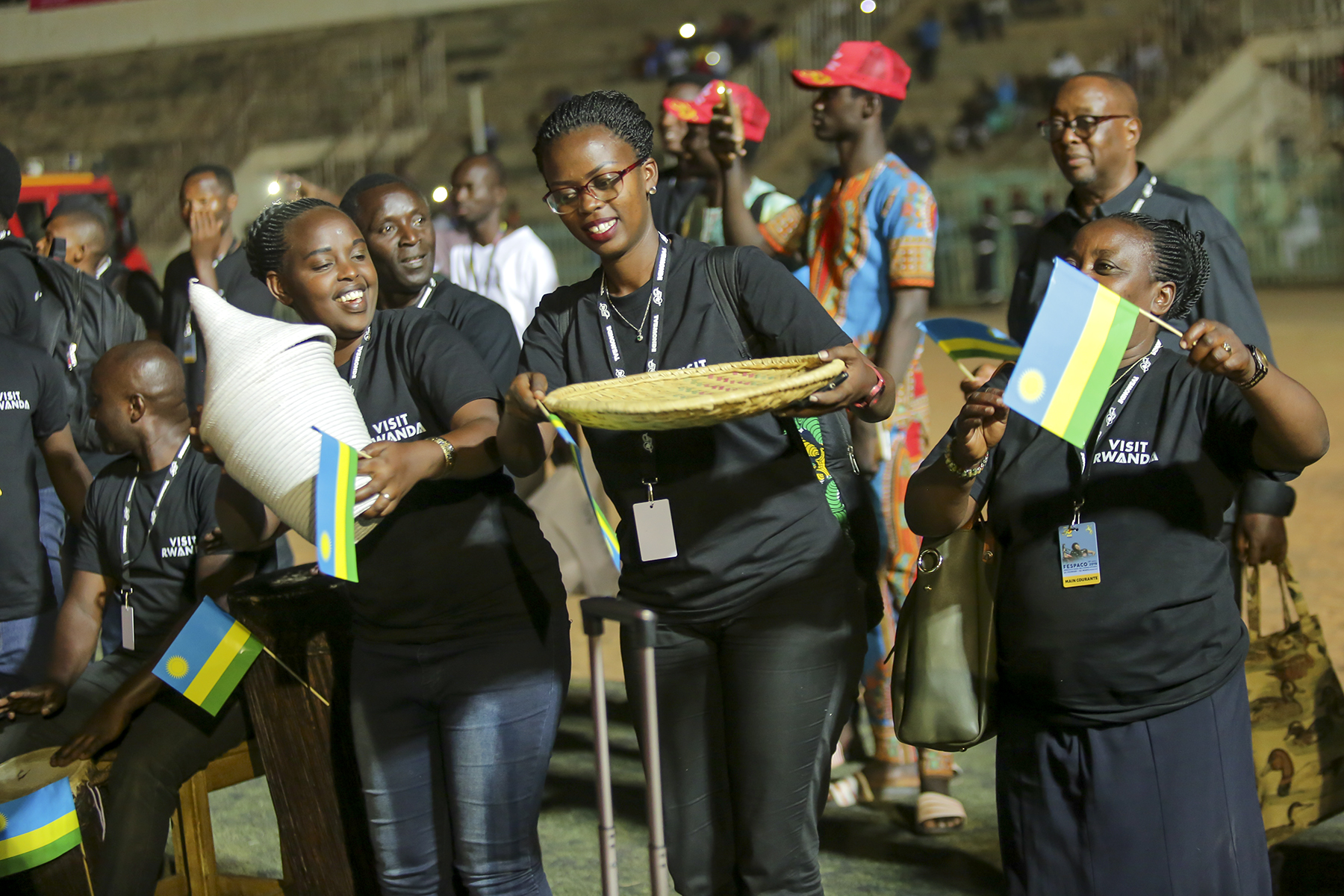 At the opening of the historic Fespaco 2019, Urukerereza, Rwandan national ballet, performed before thousands of guests at the colourful Pan-African festival. Courtesy photos.