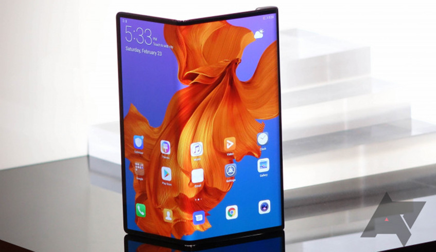 Huawei foldable phone. Net photo.