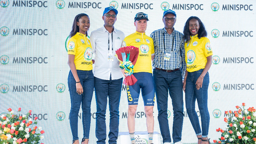 Alessandro Fedeli is the first Italian to win a stage in Tour du Rwanda. The 22-year heads into Monday's Stage 2 from Kigali to Huye in the race leader's Yellow Jersey. 