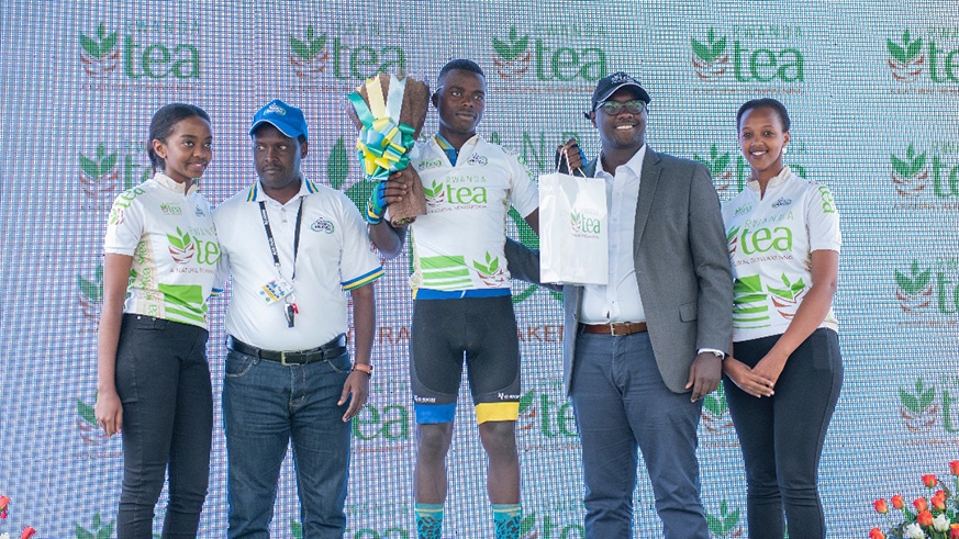 Moise Mugisha, who is making his second appearance in Tour du Rwanda after his 2018 debut, was the best young rider of the day. All photos by Plaisir Muzogeye