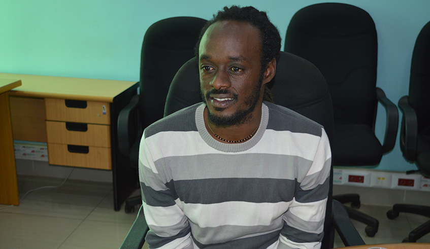 Buregeya during an interview at The New Times offices on Wednesday. Photo by Joseph Mudingu.