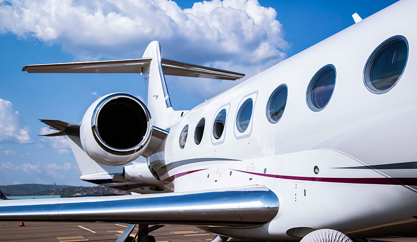 The G500 at Kigali International Airport. (Photos Emmanuel Kwizera)