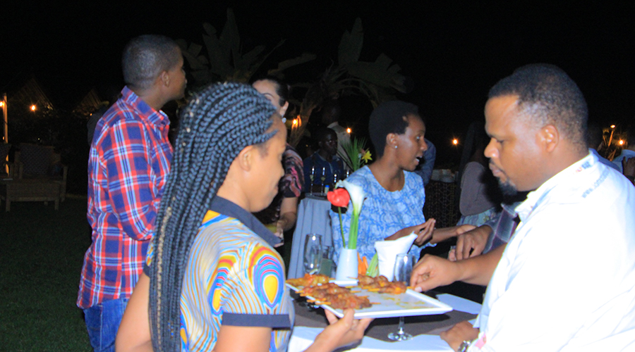 Tour operators at a cocktail to discuss about their tourism products. / Michel Nkurunziza
