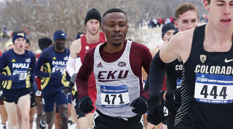 James Sugira (471) is based in the United States where he is doing his studies at Eastern Kentucky University since February 2018. / Courtesy