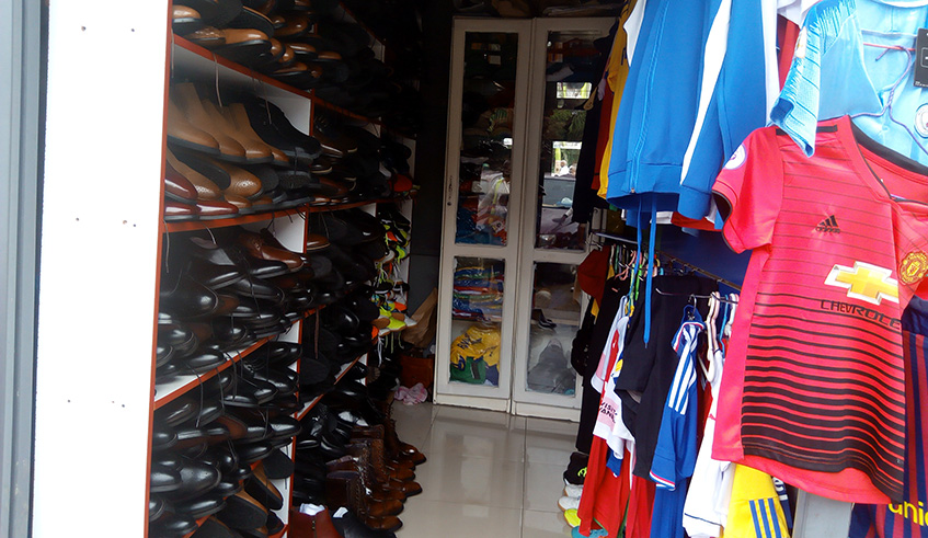 Inside David Nkurunzizau2019s shop. Photos by Joan Mbabazi.