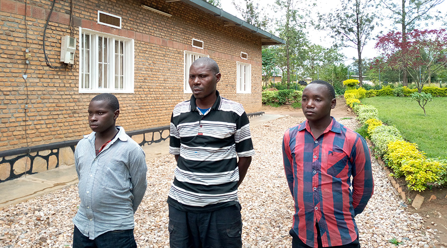 The three people were handed to Rwanda on Wednesday evening, and were supposed to be facilitated to go back to their families in Rwanda on Thursday afternoon.