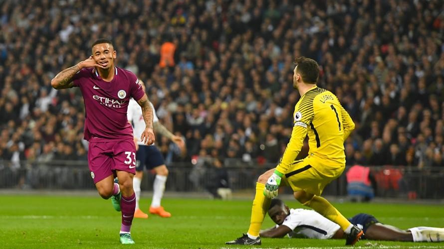 Manchester City beat Tottenham 1-0 in the Premier League last October. Net 