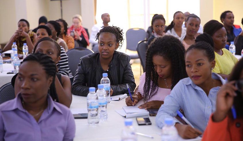100 Rwandan women are expected to benefit from the three day training exercise in hospitality excellence. Courtesy photos.