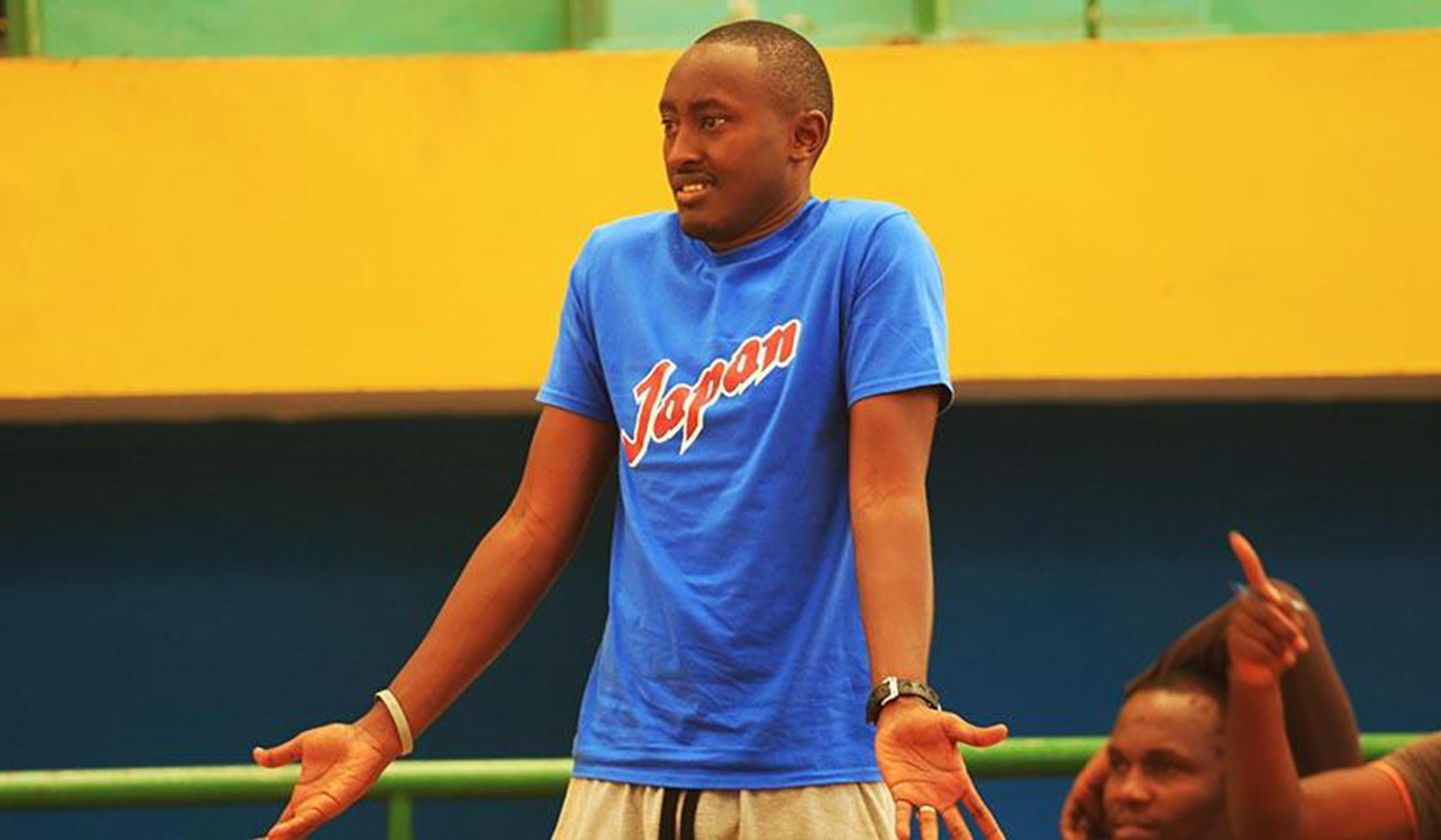 Espoir basketball club head coach, Maxime Mwiseneza. File.