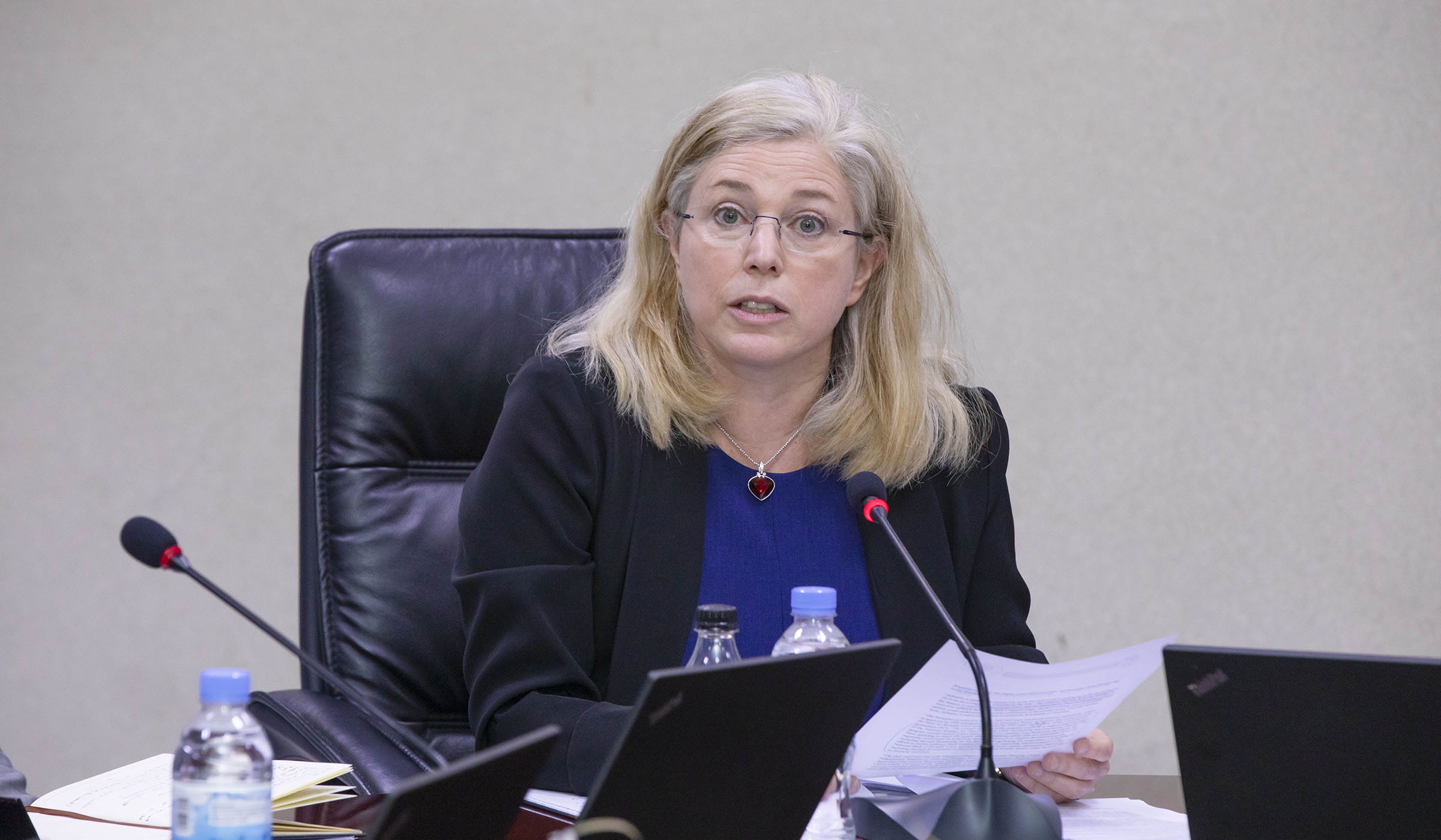 Laure Redifer who led the IMF mission to Rwanda. Emmanuel Kwizera