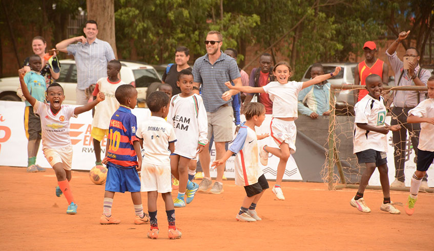 Some of the children at the games. Peter Kamasa.