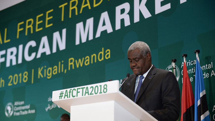 Moussa Faki Mahamat, Chairperson of African Union Commission. (File)