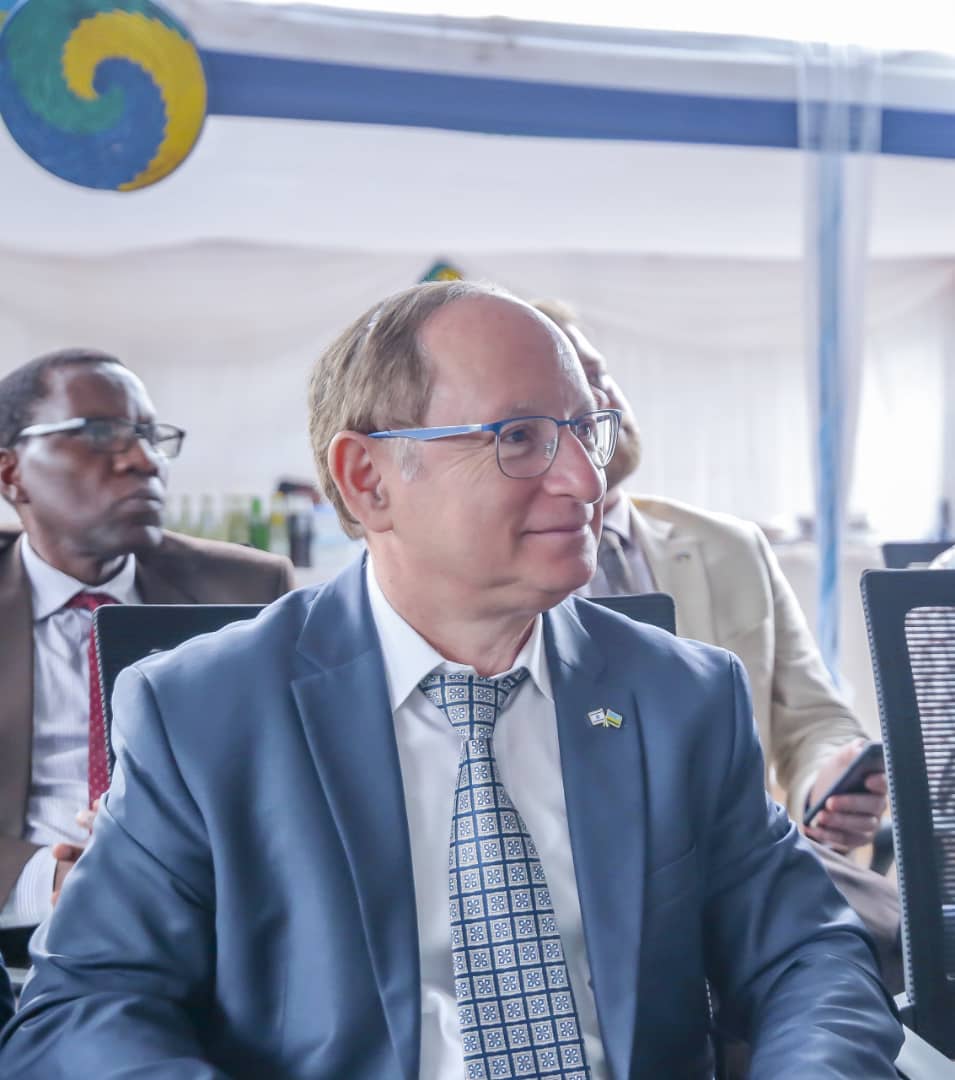 Ron Adam, Ambassador of Israel to Rwanda participating in the inauguration of Rwanda-Israel Horticulture Centre of Excellence on Monday, April 1 2019, and event held the same day his country's Embassy was opened in Rwanda. 