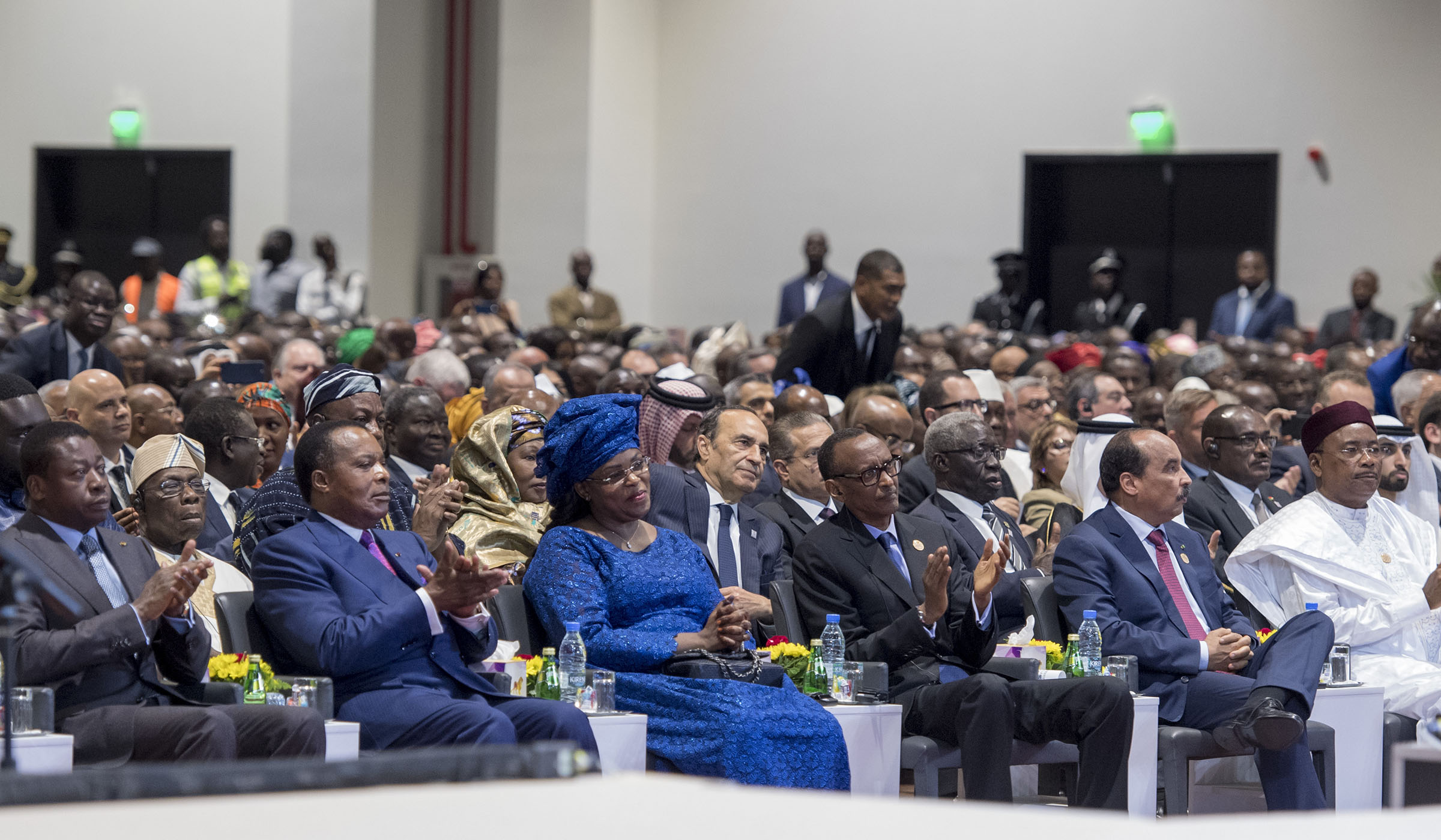 President Kagame yesterday attended the swearing-in of President Macky Sall of Senegal, alongside 18 other African Heads of State and Government, and other leaders, in the capital Dakar. Village Urugwiro.