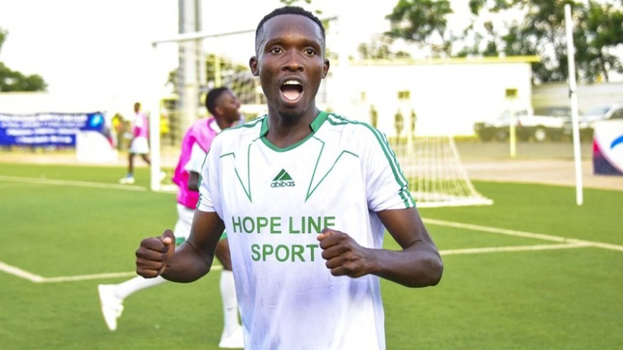 SC Kiyovu striker Djuma Nizeyimana scored his 12th league goal this season during his sideu2019s 3-1 win over Bugesera on Wednesday. File.