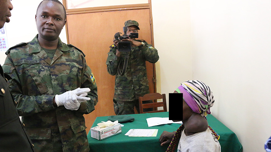 Patients receiving treatment during  RDF's Citizen Outreach Program (COP) 