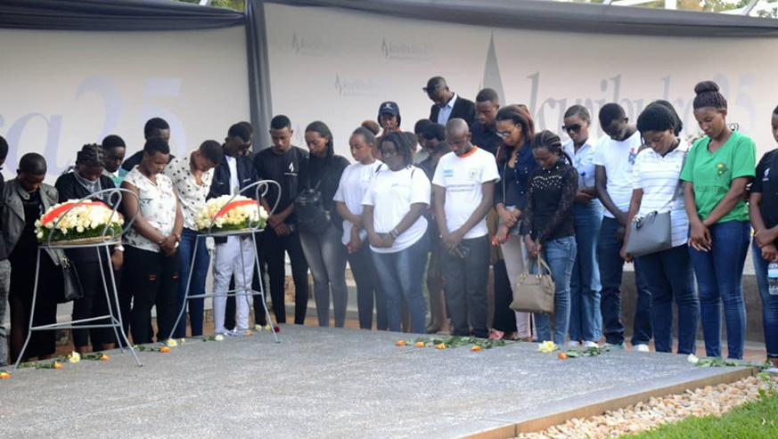 Post Genocide youth during their  visit at  Kigali Genocide  Memorial (Edwin Ashimwe) 