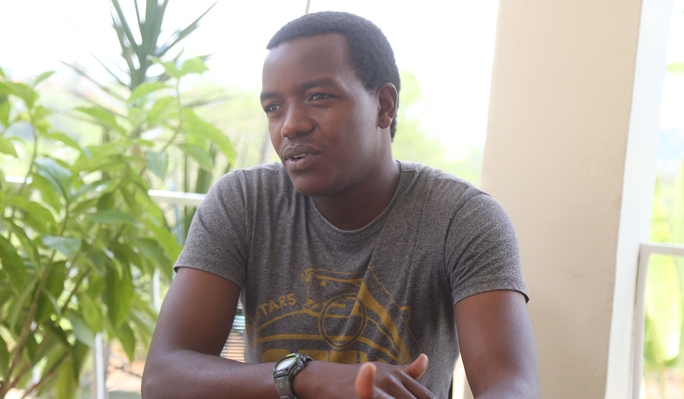 Ntigurirwa during the interview. Sam Ngendahimana.