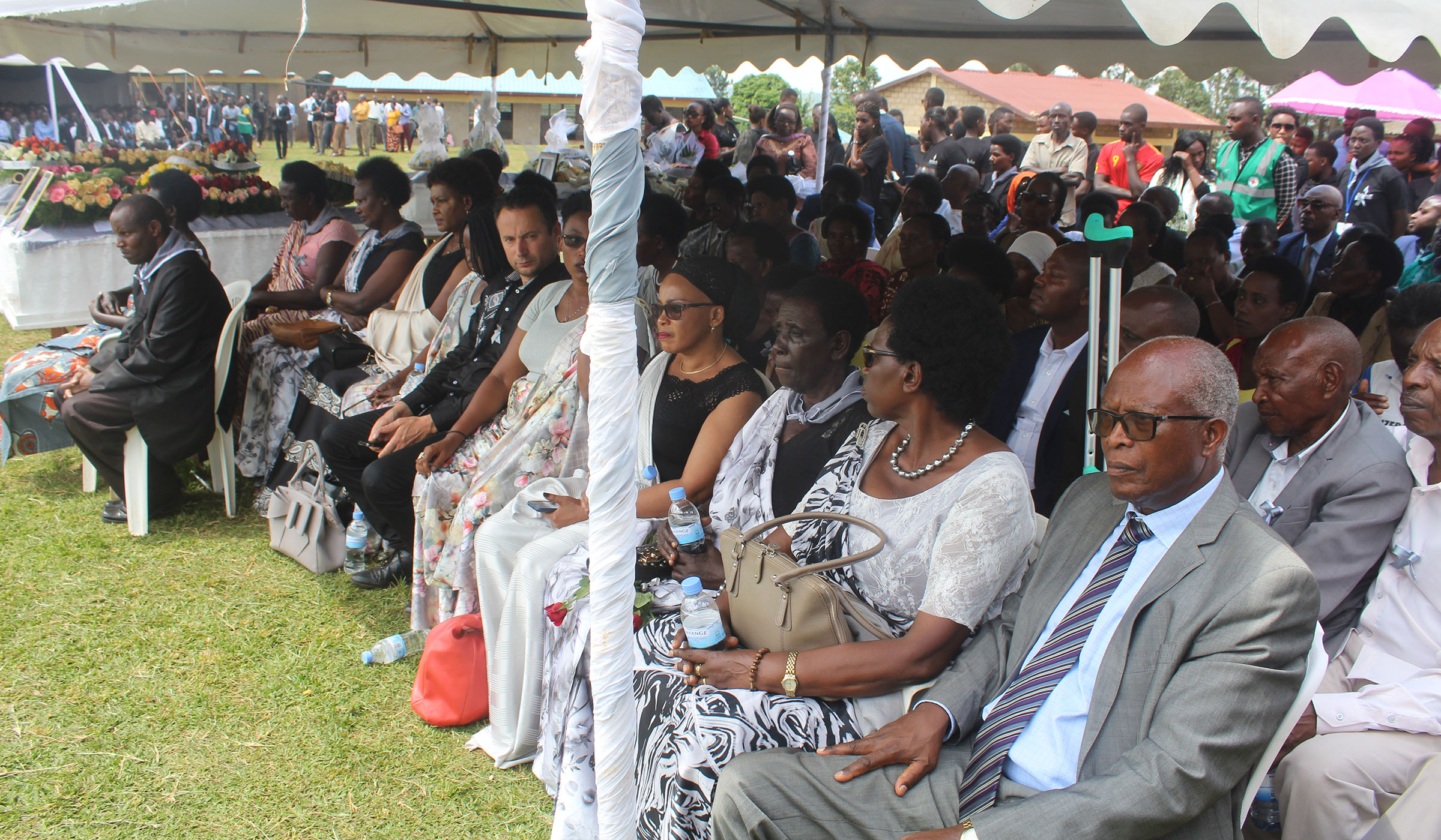 Genocide survivors whose family members were given a decent burial at Kiziguro Genocide Memorial, Gatsibo District on April 11, 2019. Photos by Jean de Dieu Nsabimana.