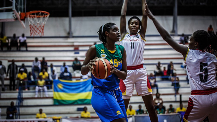 US-based power forward Bella Murekatete (#15), who led the U18 team at African championships last year, is part of the provisional squad of the revived senior team. File.