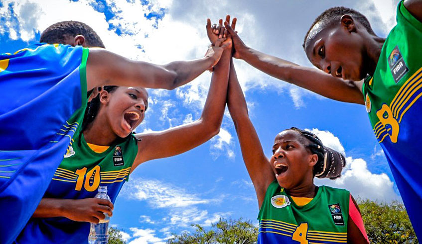 Some members of the Under-18 team that clinched gold in 3x3 basketball at the recently concluded ANOCA Zone V Youth Games, were part of the U16 national team that played African championships in Mozambique two years ago. Courtesy.